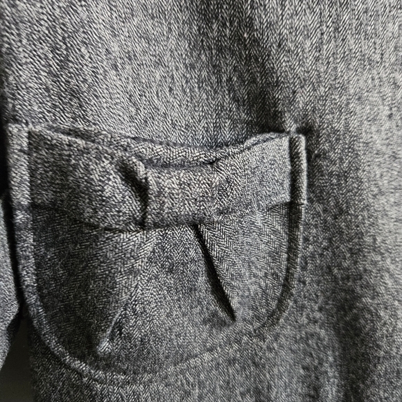 Larry Levine Womens Cropped Two Button Front Sz 12 - Picture 4 of 9